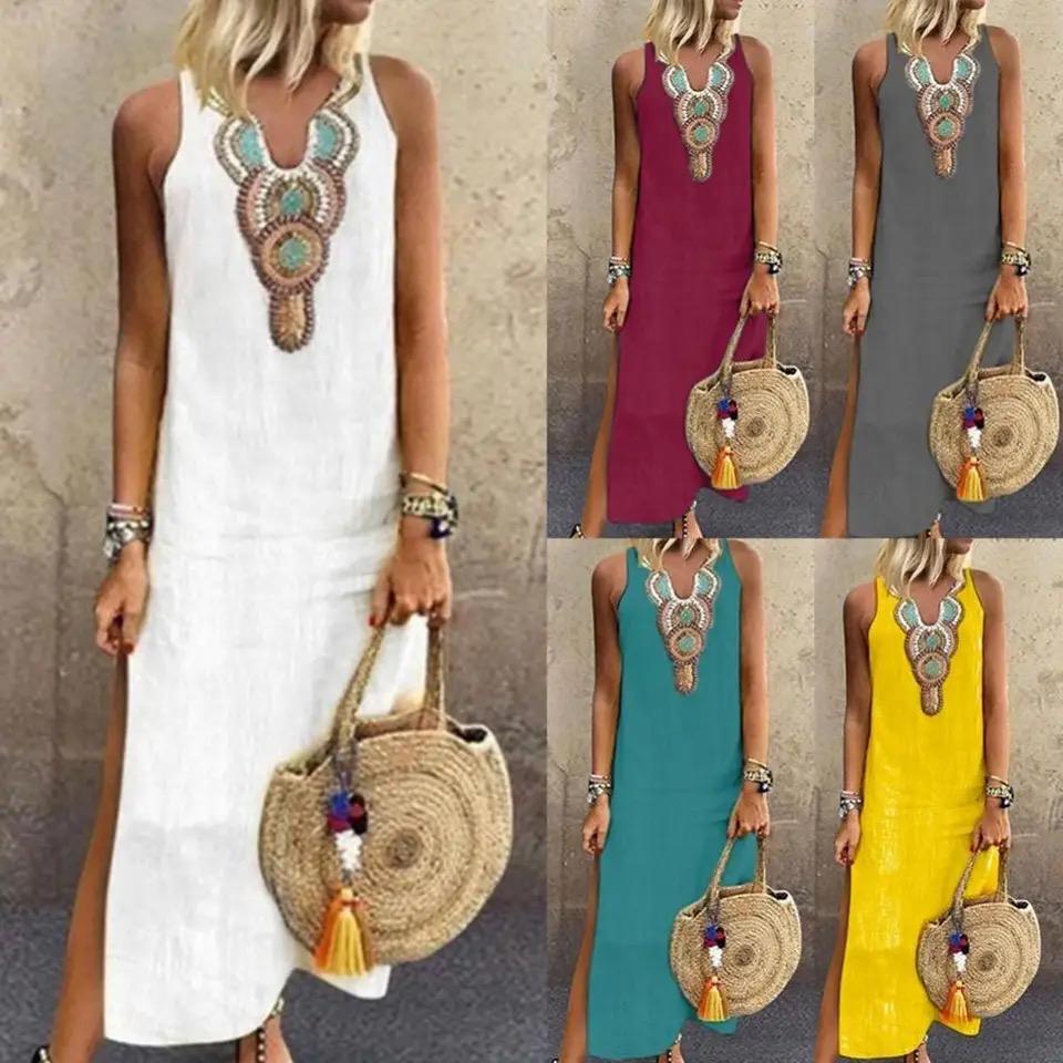 Amara™ - Boho-Chic Sleeveless Dress