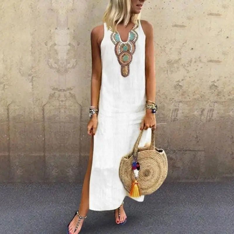 Amara™ - Boho-Chic Sleeveless Dress