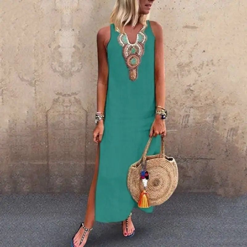 Amara™ - Boho-Chic Sleeveless Dress